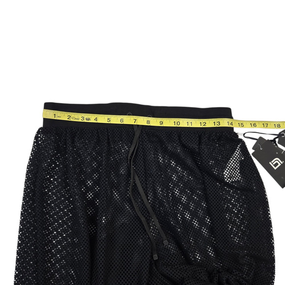Blanc Noir Mesh Set Size Small Black Irie Cropped Jogger Poolside - Picture 4 of 5